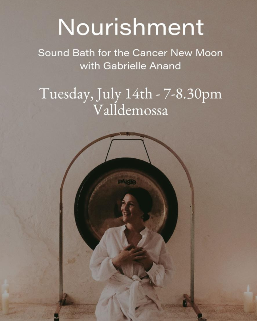 Sound Bath for the Cancer New Moon with Gabrielle Anand