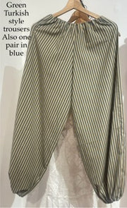 Green Turkish Style Trousers – Small