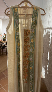 ATELIER NOMADE SILK LONG VESTIDO MINT TAPE