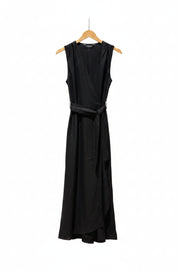 710 WRAP Dress Linen Crepe