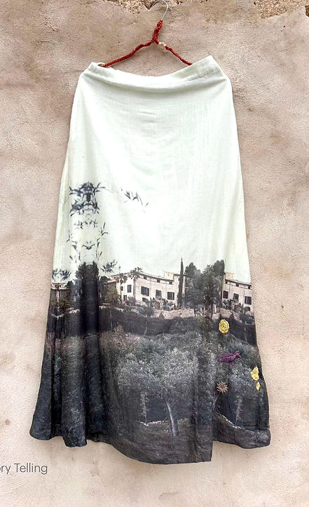 Skirt Corazon cotton/silk
