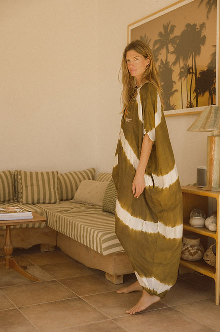 tie dye handwoven silk