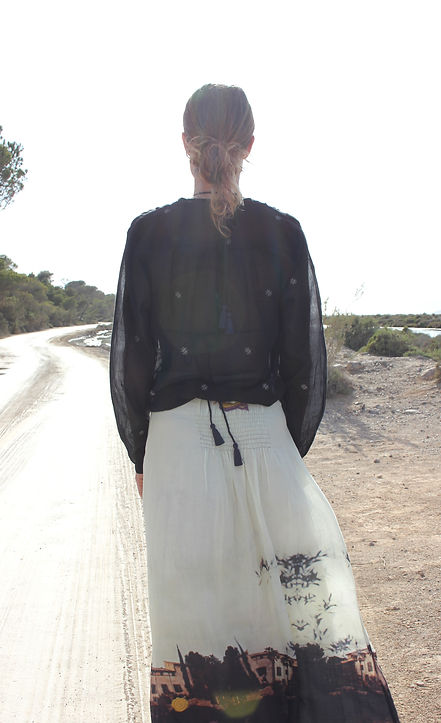 Skirt Corazon cotton/silk