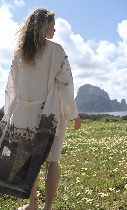 Kimono cotton/silk