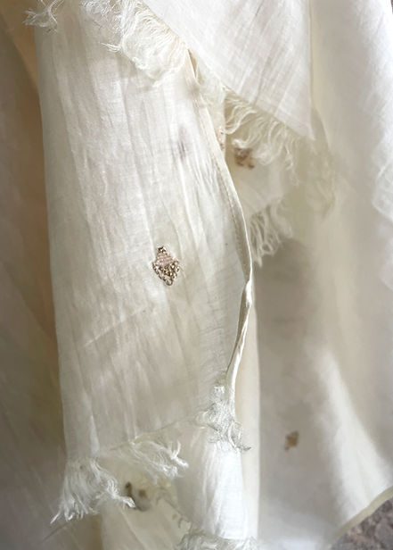 Wrap scarf silk/cotton