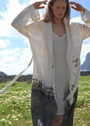 Silk/cotton slip dress