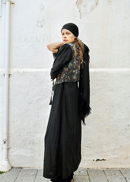 Wrap scarf silk/cotton