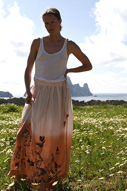 Skirt silk/cotton