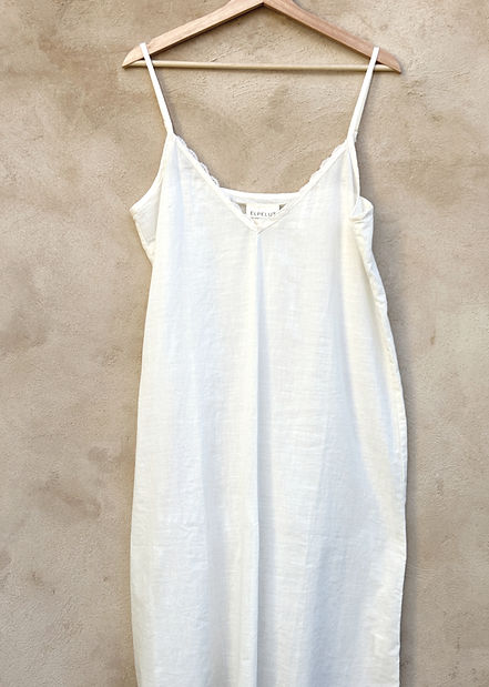 Silk/cotton slip dress
