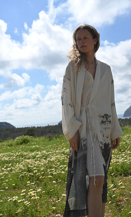 Kimono cotton/silk