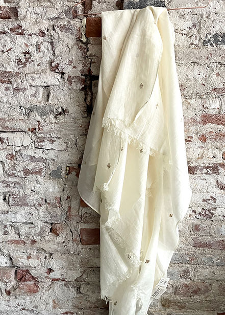 Scarf silk/cotton summer wrap