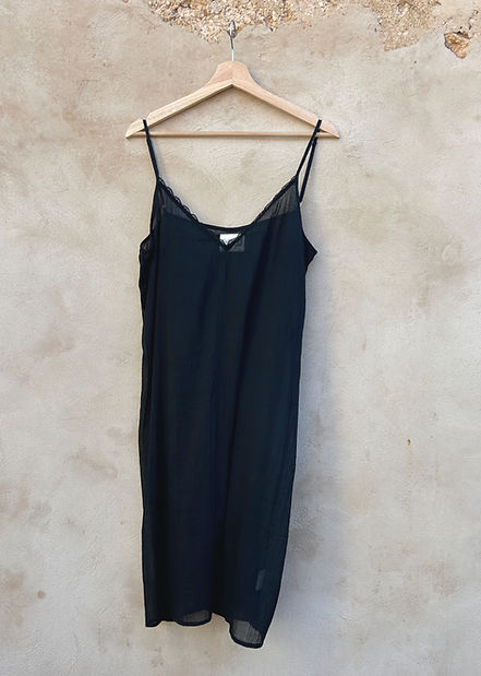 Silk/cotton slip dress