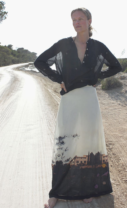 Skirt Corazon cotton/silk