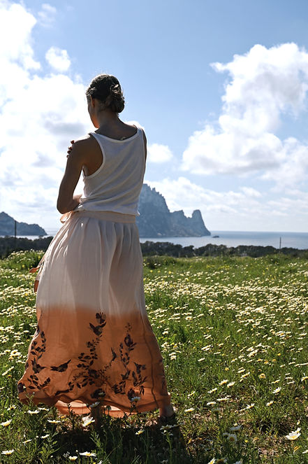 Skirt silk/cotton