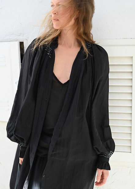 Silk/cotton slip dress
