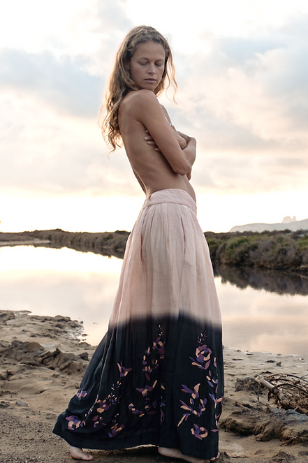 Skirt silk/cotton
