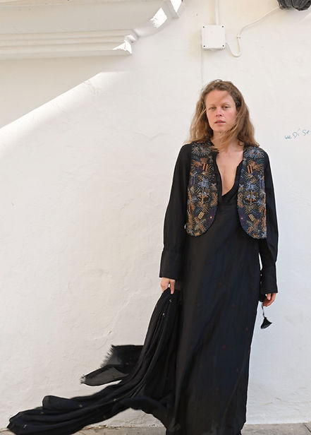 Scarf silk/cotton summer wrap