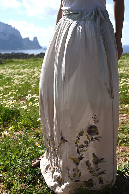 Skirt silk/cotton