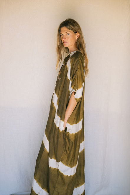 tie dye handwoven silk