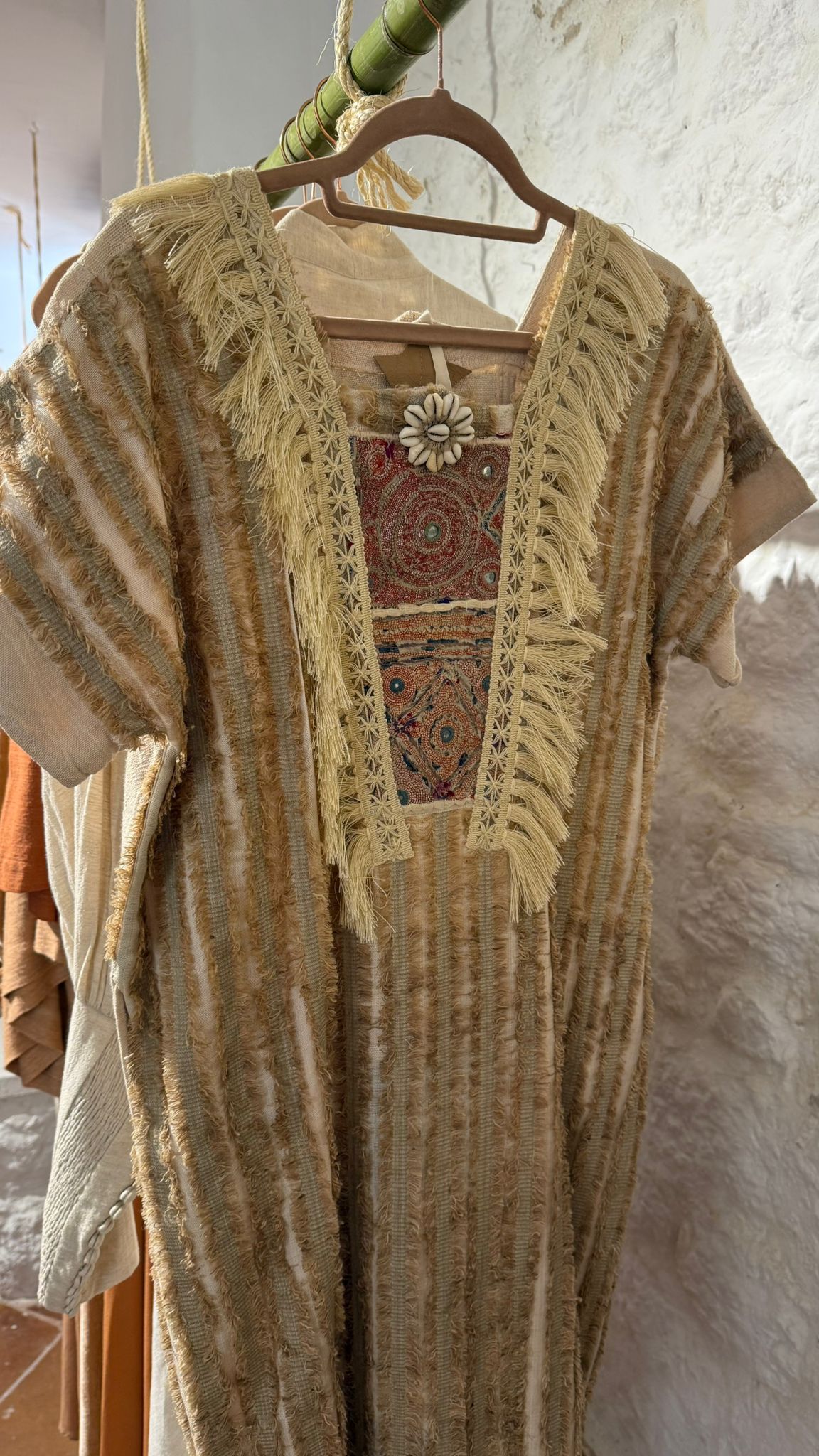 ATELIER NOMADE Tribal short dress