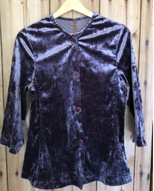 Victorian Jacket in  Crushed Strech Velvet - Size : M
