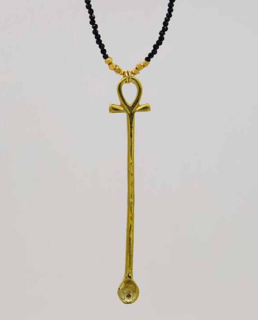 NOOR N°1 NECKLACE BLACK SPINELS