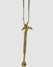 NOOR BIRD NECKLACE ORANGE