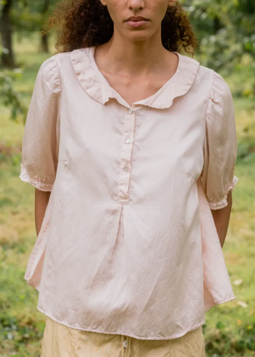 Sweet blouse SILK COTTON SATIN