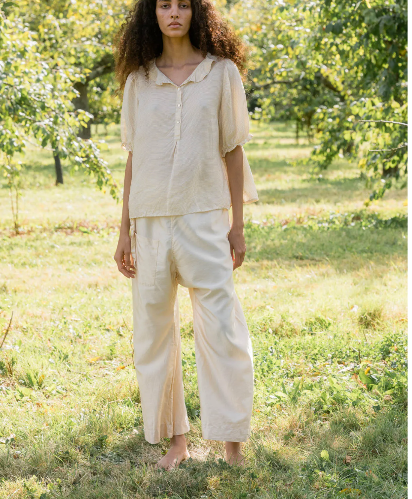 wide leg japan pants silk cotton satin