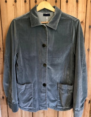 Shirt Jacket in Velvet - One Size