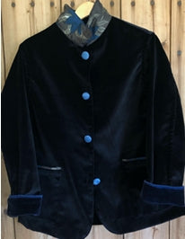 Shirt Jacket in Velvet - One Size