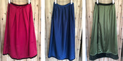 Wrap Skirt in Rayon with Velvet
