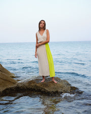 AQUILEA PANEL GREEK MUSLIN DRESS