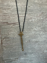 NOOR BLACK SPINELS N°7 NECKLACE