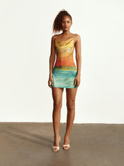 FORMENTERA SILK MINI DRESS