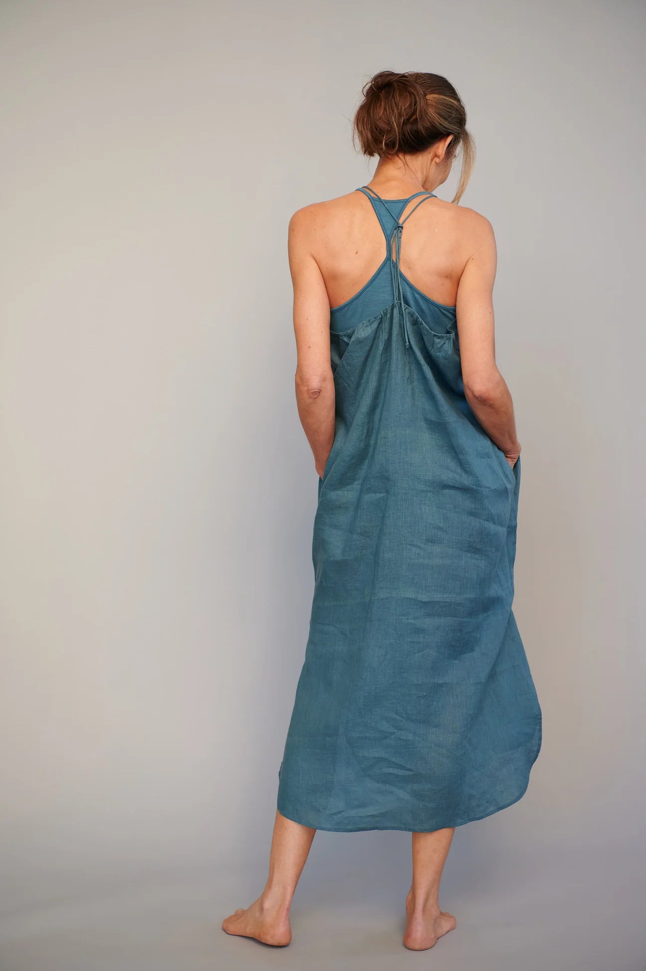 Slim Strap Dress - Linen