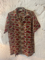 SHORT SLEEVE PRINTD COTTON SHIRT