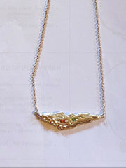 LOTUS LEAF SILVER NECKLACE