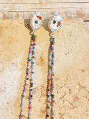 LOTUS TOURMALINE EARRINGS