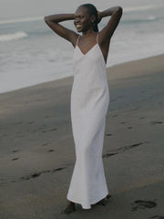 LINEN  SLIP DRESS