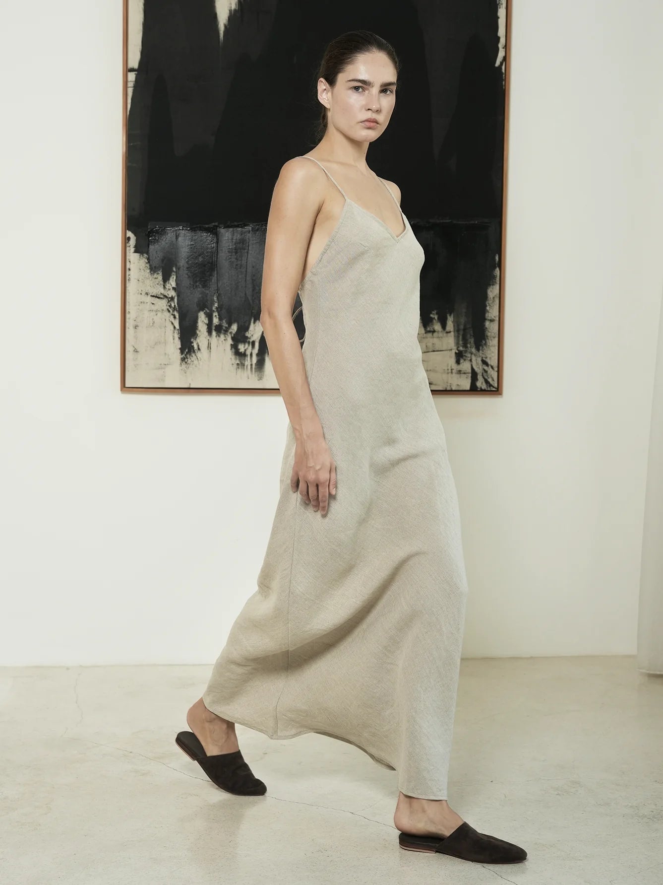 LINEN  SLIP DRESS