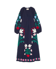 FRAN DRESS Organic Cotton Navy - ONESIZE