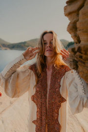 CREAM KIMONO BIG CUFF - PUFFY SLEEVE