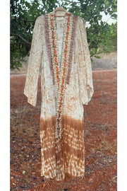 TIE N DYE LINEN KIMONO