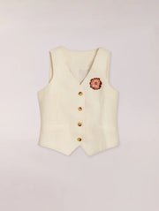 Chaleco Daisy White