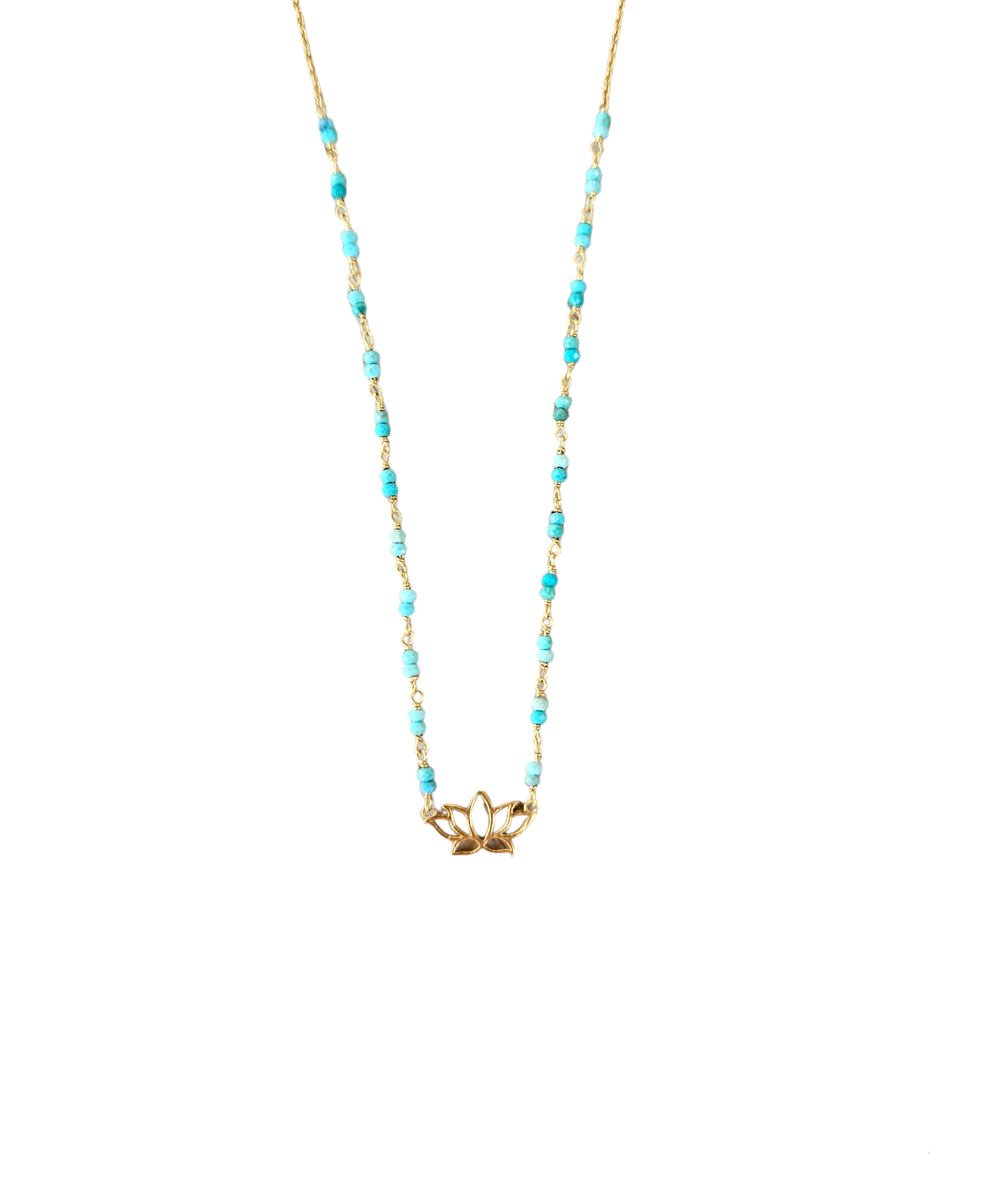 N°30 BLOOM FLOWER TURQUOISE NECKLACE