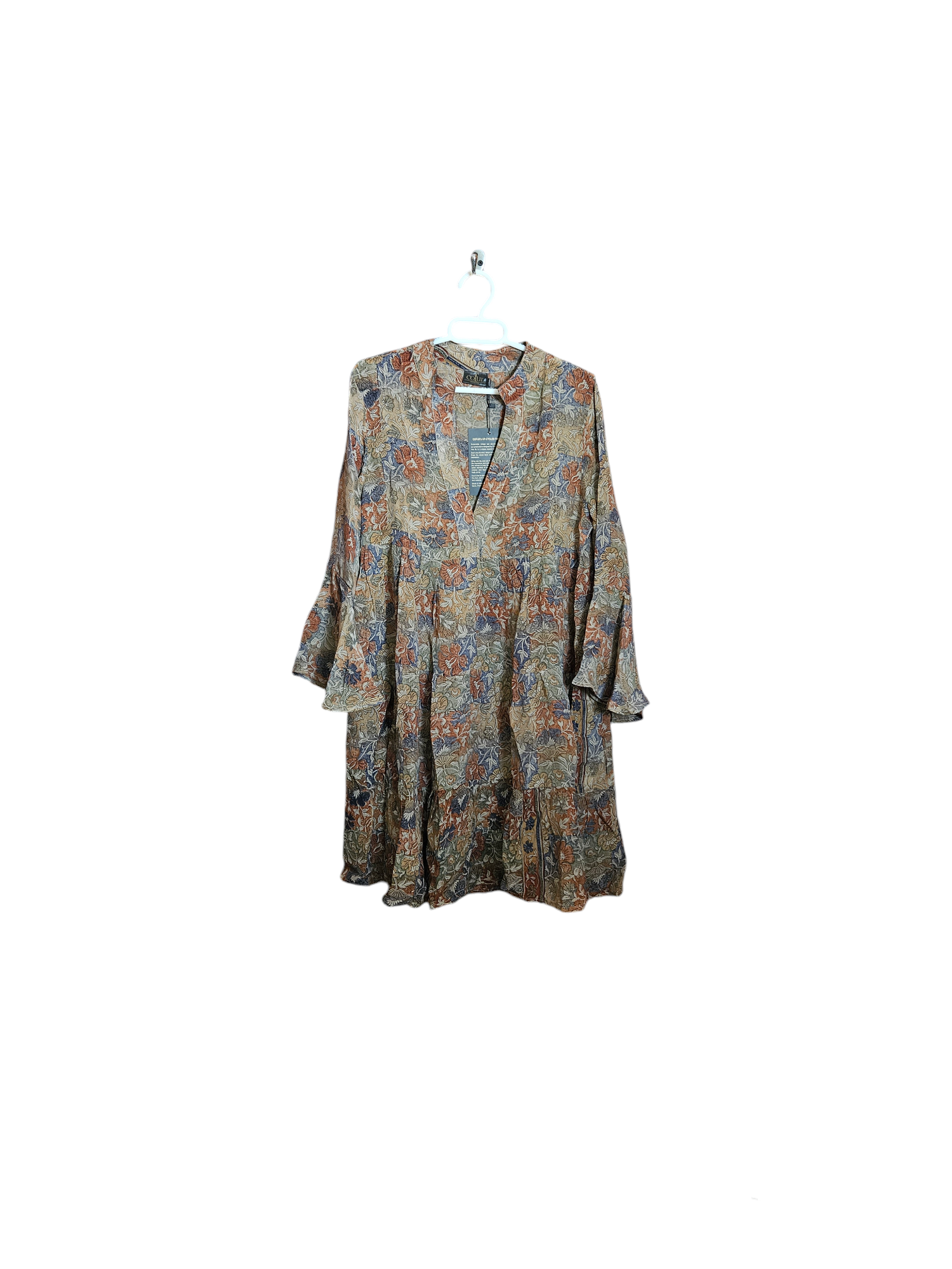 TRUMPET SLEEVE DRESS