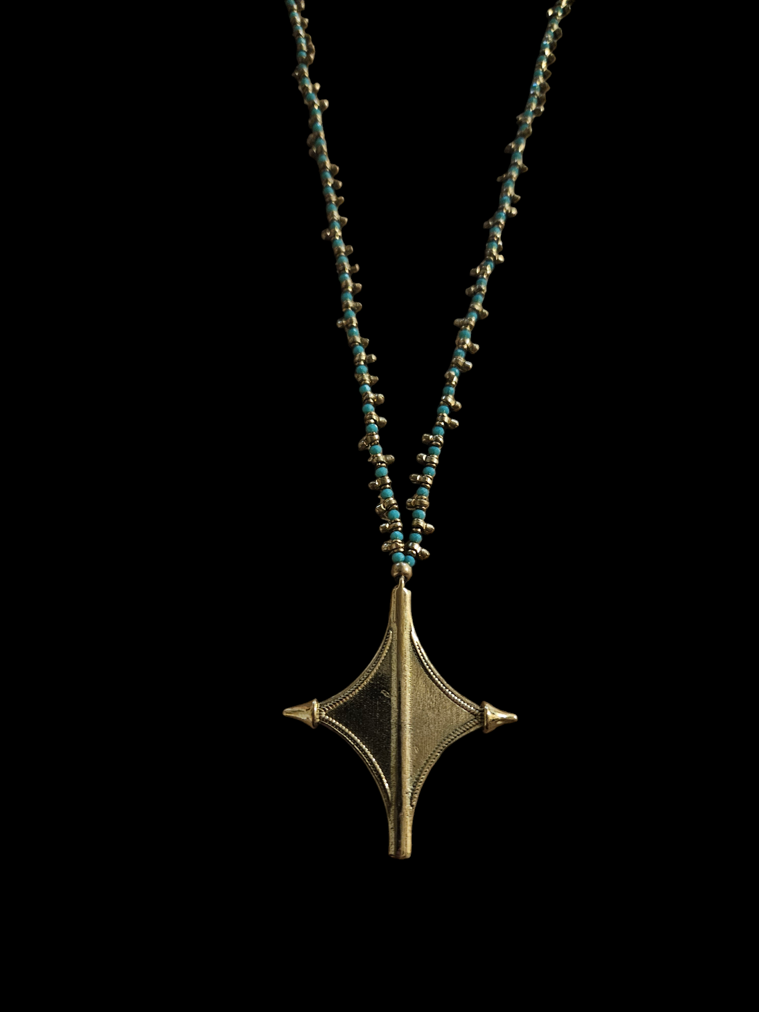 Nataraj Collection - Nigerian Star Turquoise Necklace