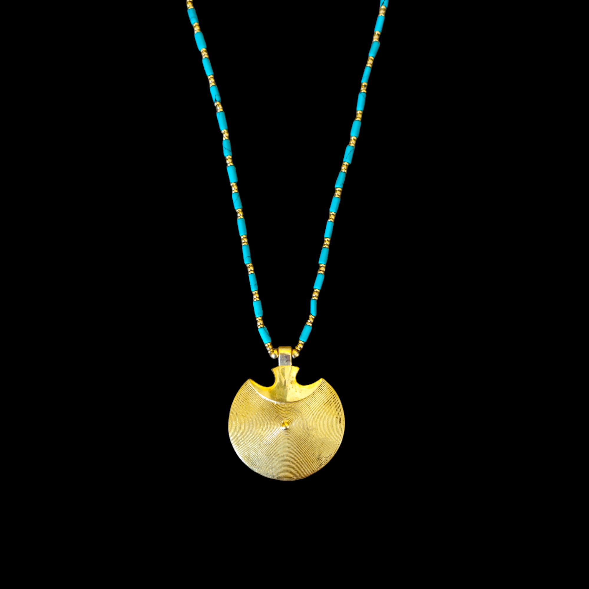 Nataraj Collection - Spiral Farsa Turquoise Necklace