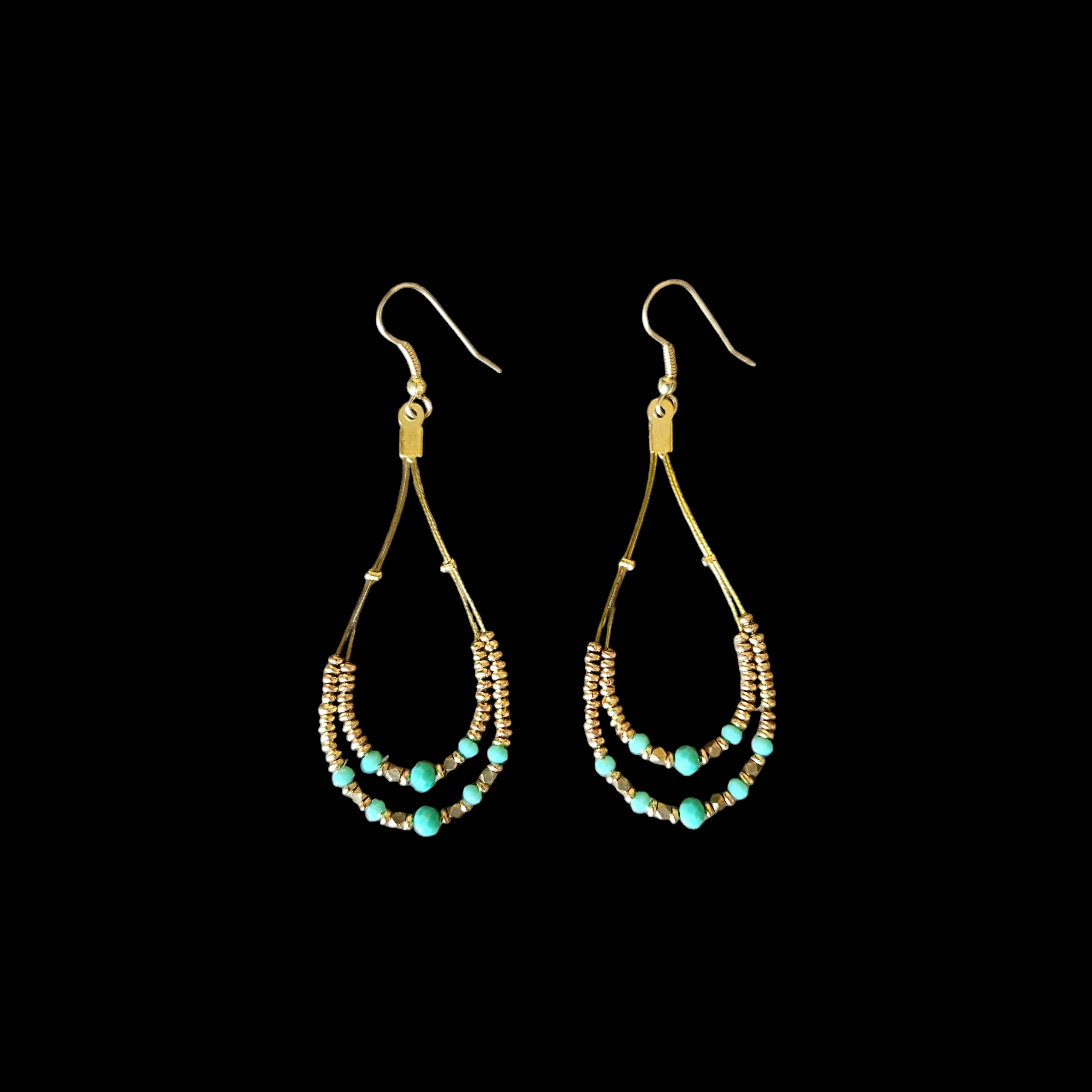 Nataraj Collection - Orchis Turquoise Earrings